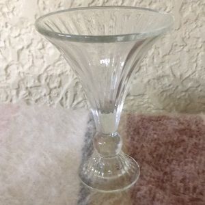 Vintage crystal candle holder
